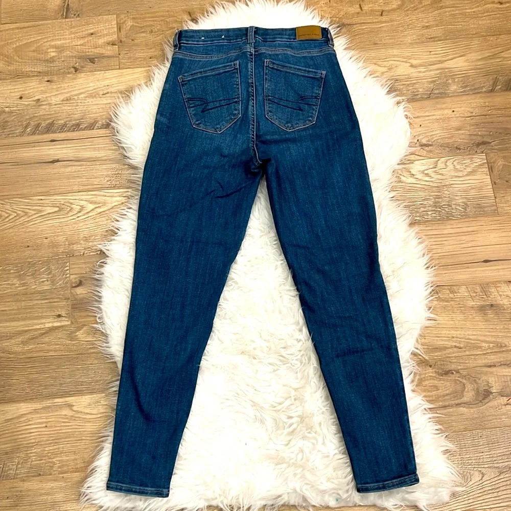 American Eagle Outfitters Dark Blue Ankle Jeans